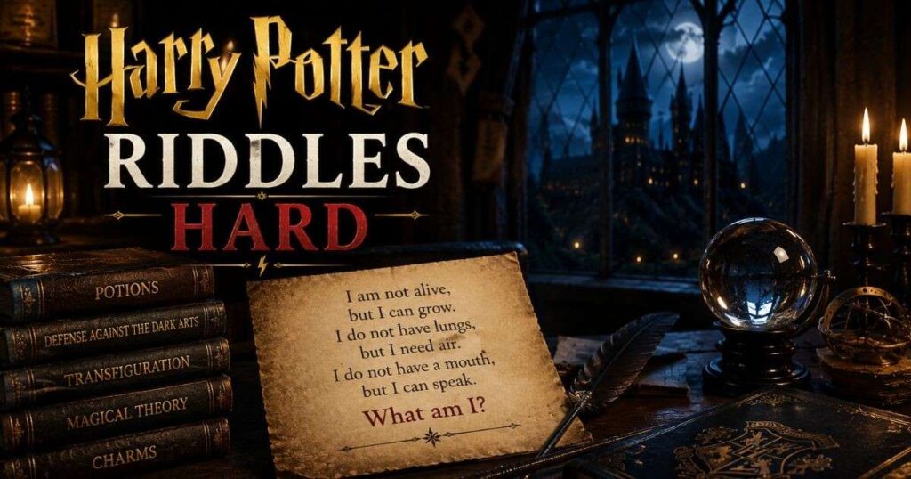 harry potter riddles hard