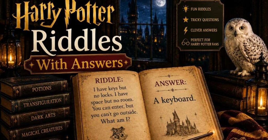 harry potter riddles with answers