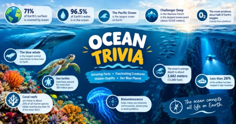 Ocean Trivia: 150+ Fascinating Facts & Questions