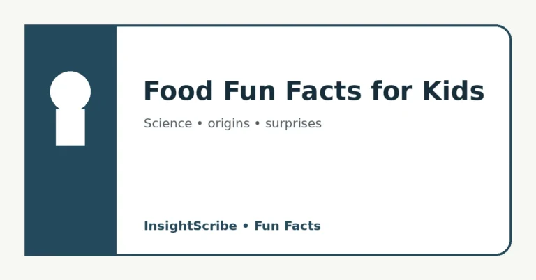 Food fun facts for kids educational graphic about food science and origins