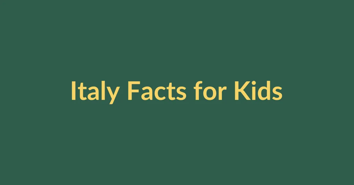 Italy Facts for Kids educational featured image
